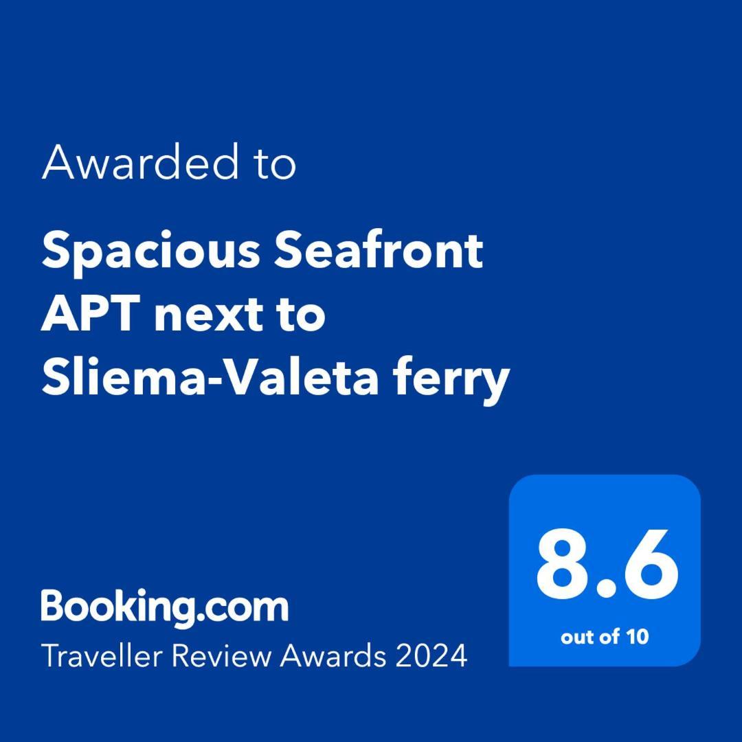 Spacious Seafront Apt Next To Sliema-Valeta Ferry Екстериор снимка